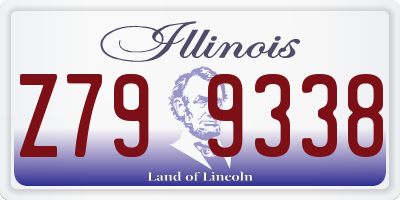 IL license plate Z799338