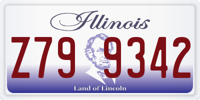 IL license plate Z799342