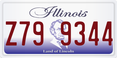 IL license plate Z799344