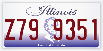IL license plate Z799351