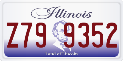 IL license plate Z799352