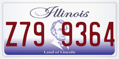 IL license plate Z799364