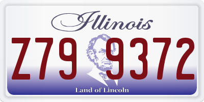IL license plate Z799372