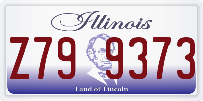 IL license plate Z799373