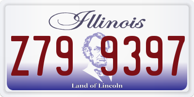 IL license plate Z799397
