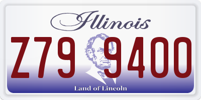 IL license plate Z799400