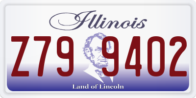 IL license plate Z799402