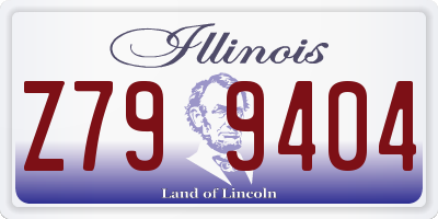 IL license plate Z799404
