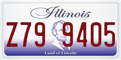 IL license plate Z799405