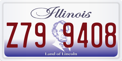 IL license plate Z799408