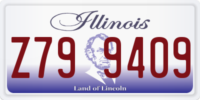 IL license plate Z799409