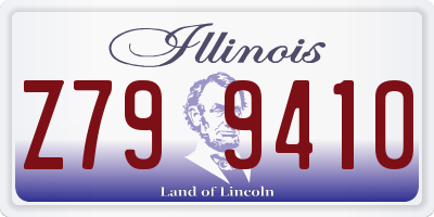 IL license plate Z799410