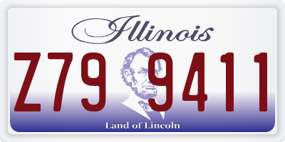 IL license plate Z799411