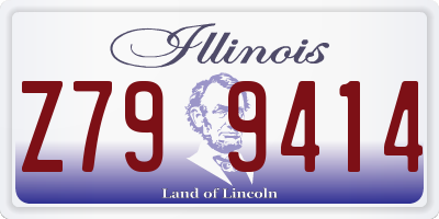 IL license plate Z799414