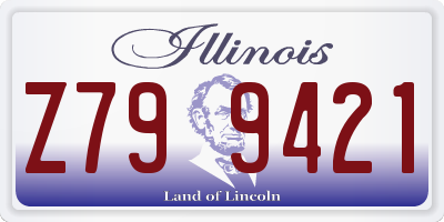 IL license plate Z799421
