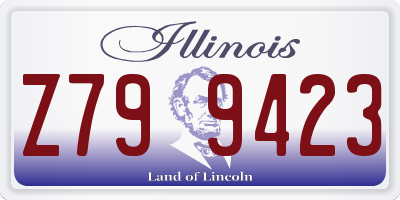 IL license plate Z799423