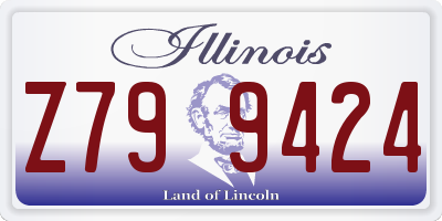 IL license plate Z799424