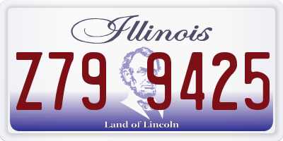 IL license plate Z799425