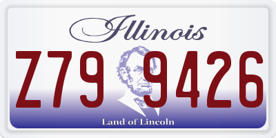IL license plate Z799426