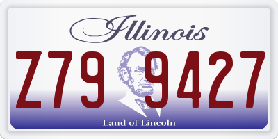IL license plate Z799427