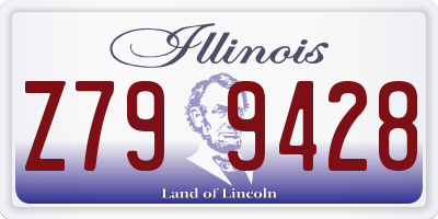 IL license plate Z799428