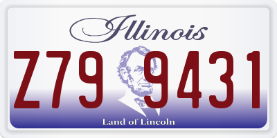 IL license plate Z799431