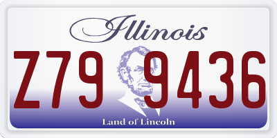 IL license plate Z799436