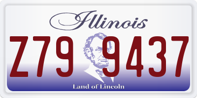 IL license plate Z799437