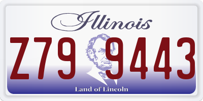 IL license plate Z799443