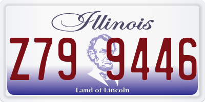 IL license plate Z799446