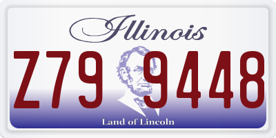 IL license plate Z799448