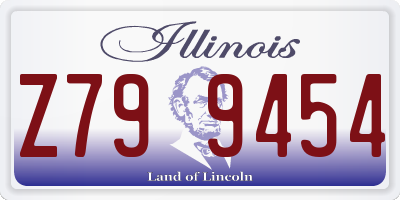 IL license plate Z799454