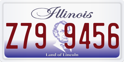 IL license plate Z799456