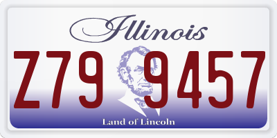IL license plate Z799457