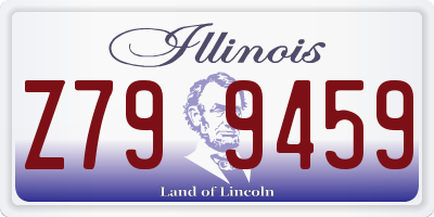 IL license plate Z799459