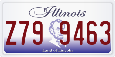 IL license plate Z799463