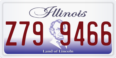 IL license plate Z799466