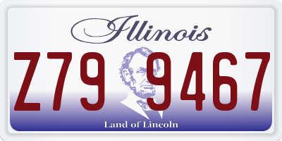 IL license plate Z799467