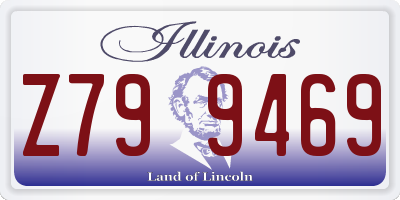 IL license plate Z799469