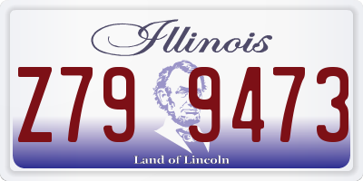IL license plate Z799473