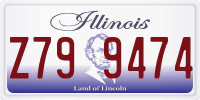 IL license plate Z799474