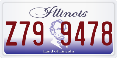 IL license plate Z799478