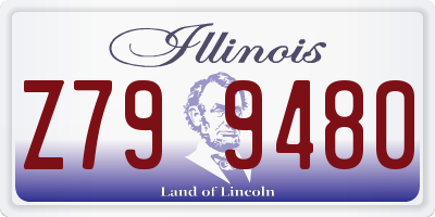 IL license plate Z799480