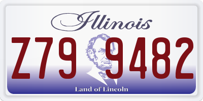 IL license plate Z799482