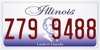 IL license plate Z799488