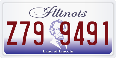 IL license plate Z799491