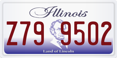 IL license plate Z799502