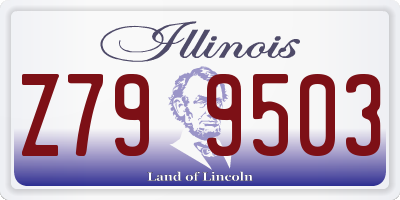 IL license plate Z799503