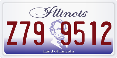 IL license plate Z799512