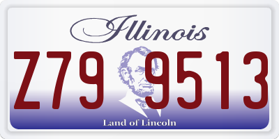 IL license plate Z799513
